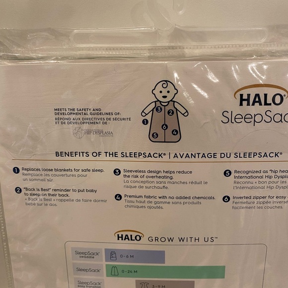 Halo Sleep Sack Twinkle Pink Size Medium 6-12 months TOG 0.5 NWT - Picture 5 of 8